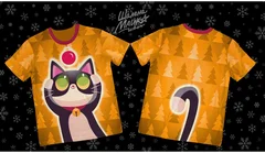 котёнок с новогодей игрушкой